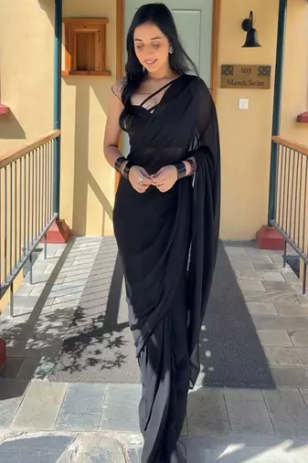 Solid ready to wear saree