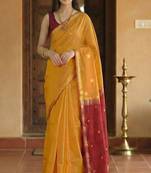 Woven design zari kanjeevaram saree