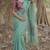 Green cotton linen soft silk saree