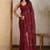 Embellished sequinned pure georgette saree