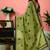 Polka dots printed ready to wear saree with unstitched blouse