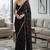 Embellished sequinned silk blend heavy work saree