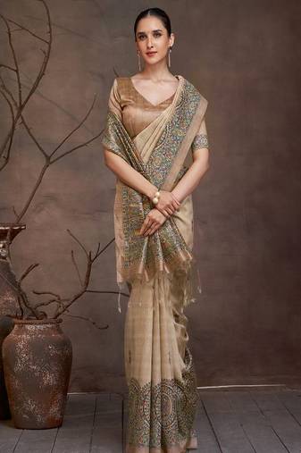 Woven design zari banarasi saree