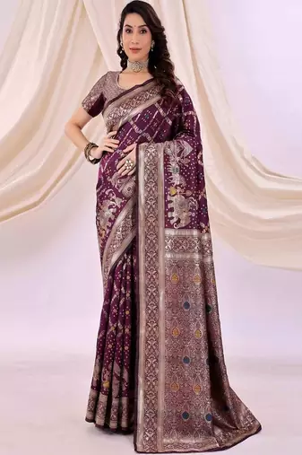 Ethnic motifs zari silk cotton kanjeevaram saree