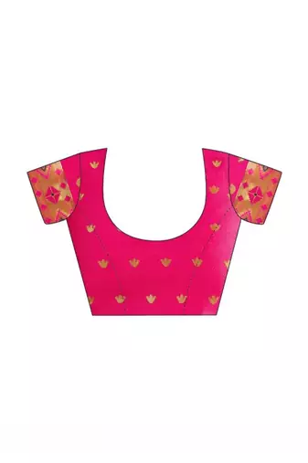 Ethnic motifs woven design zari paithani saree