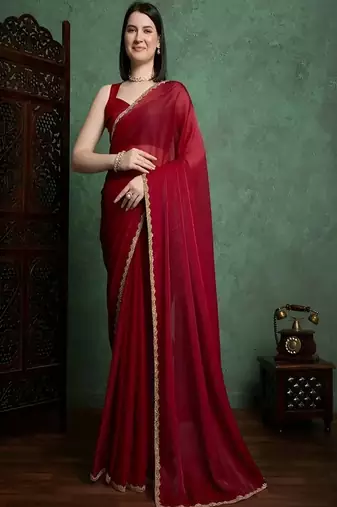 Pure chiffon saree