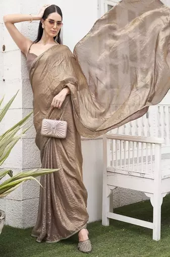 Satin ready to wear saree