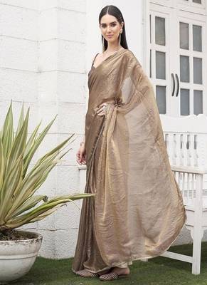 Satin ready to wear saree 2