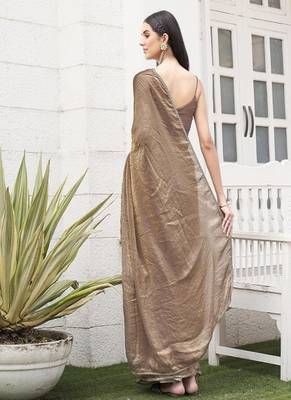 Satin ready to wear saree 3