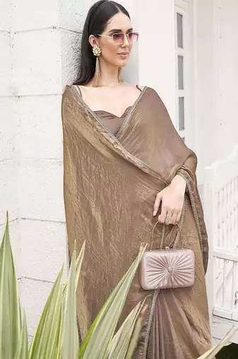 Satin ready to wear saree