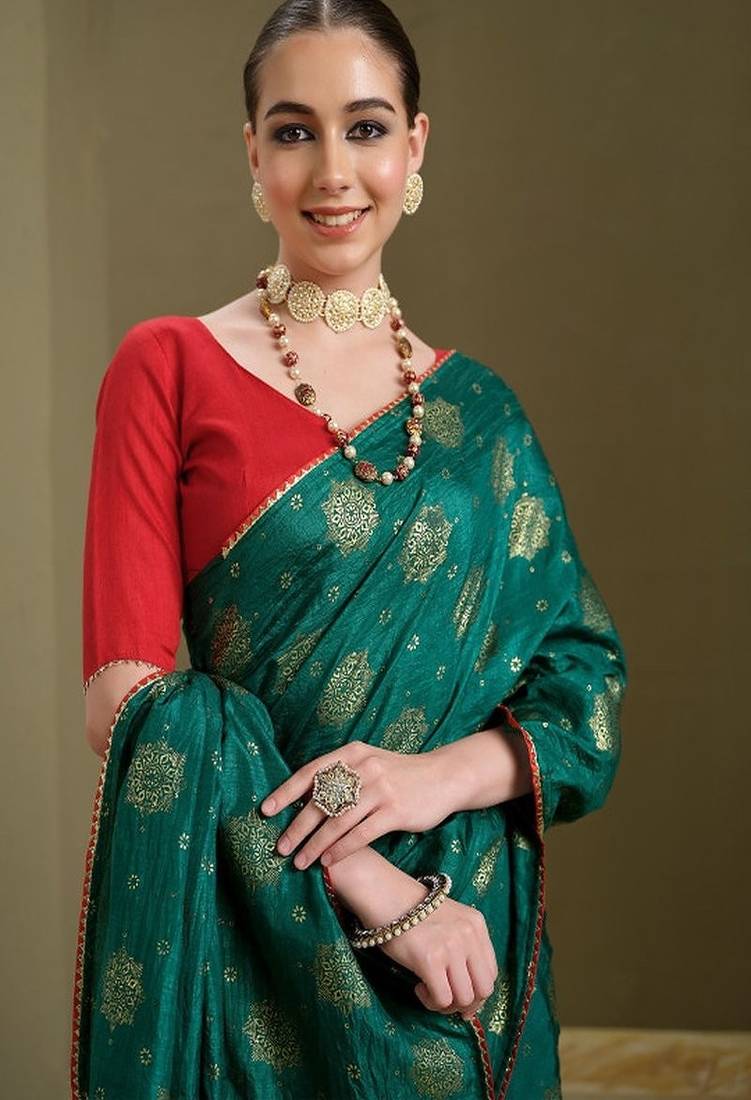 Printed saree & blouse piece