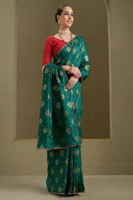 Printed saree & blouse piece 3