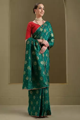 Printed saree & blouse piece