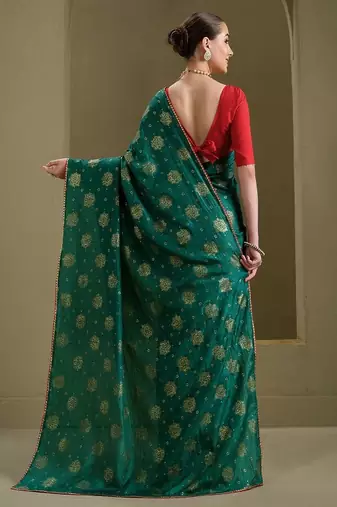 Printed saree & blouse piece