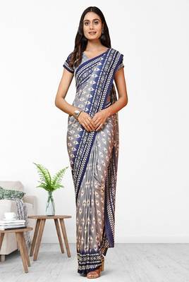 Ethnic motifs printed saree 1