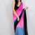Ombre poly georgette designer saree