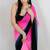 Ombre poly georgette designer saree