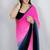 Ombre poly georgette designer saree