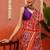 Women ethnic motifs printed zari patola saree