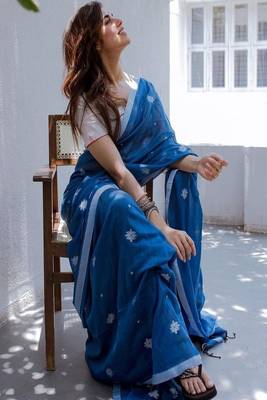 Floral pure cotton saree 3