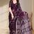 Floral  printed pure chiffon saree