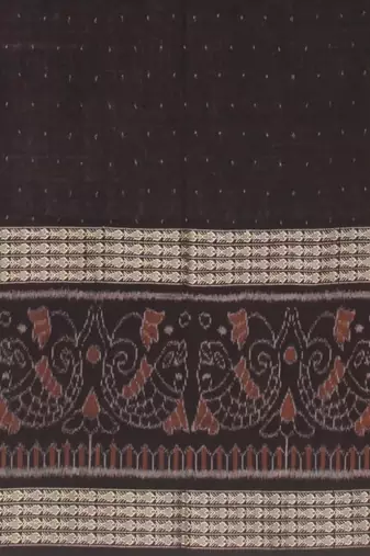 Ethnic motifs pure cotton handloom core saree
