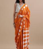 Warli pure cotton handloom ikat saree