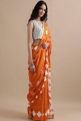 Warli pure cotton handloom ikat saree 3