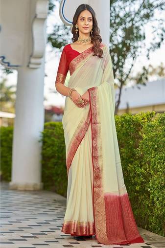 Zari silk blend patola saree