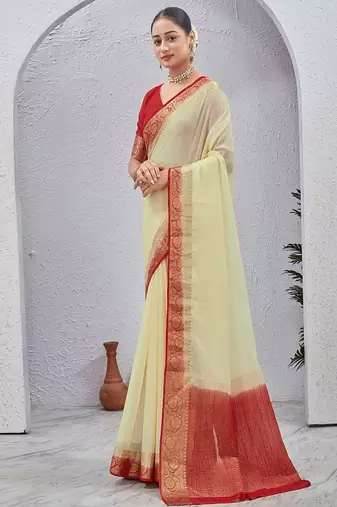 Zari silk blend patola saree