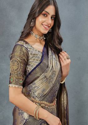 Woven design zari  dharmavaram saree 2