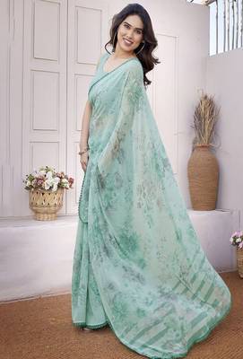 Floral printed saree 2