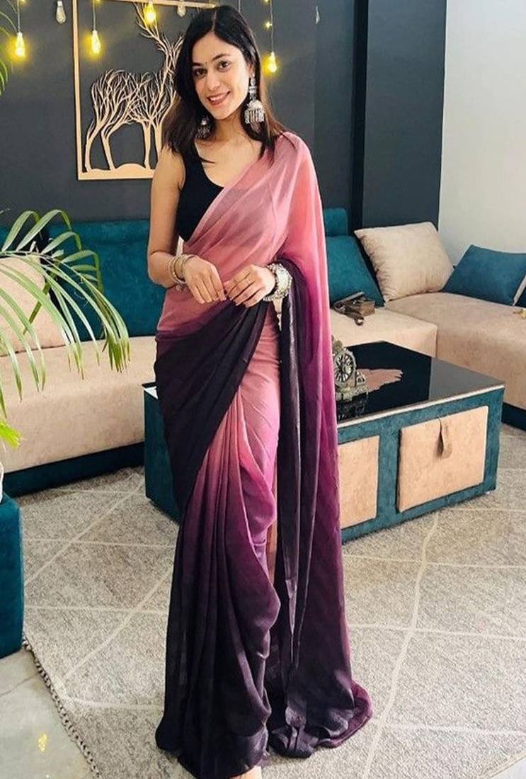 Ombre ready to wear saree