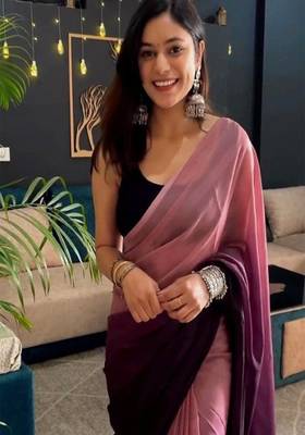 Ombre ready to wear saree 3