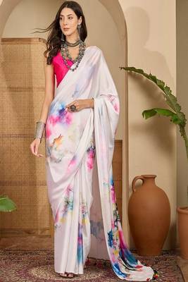 Satin designer saree 3