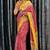 Women floral mirror work pashmina patola saree