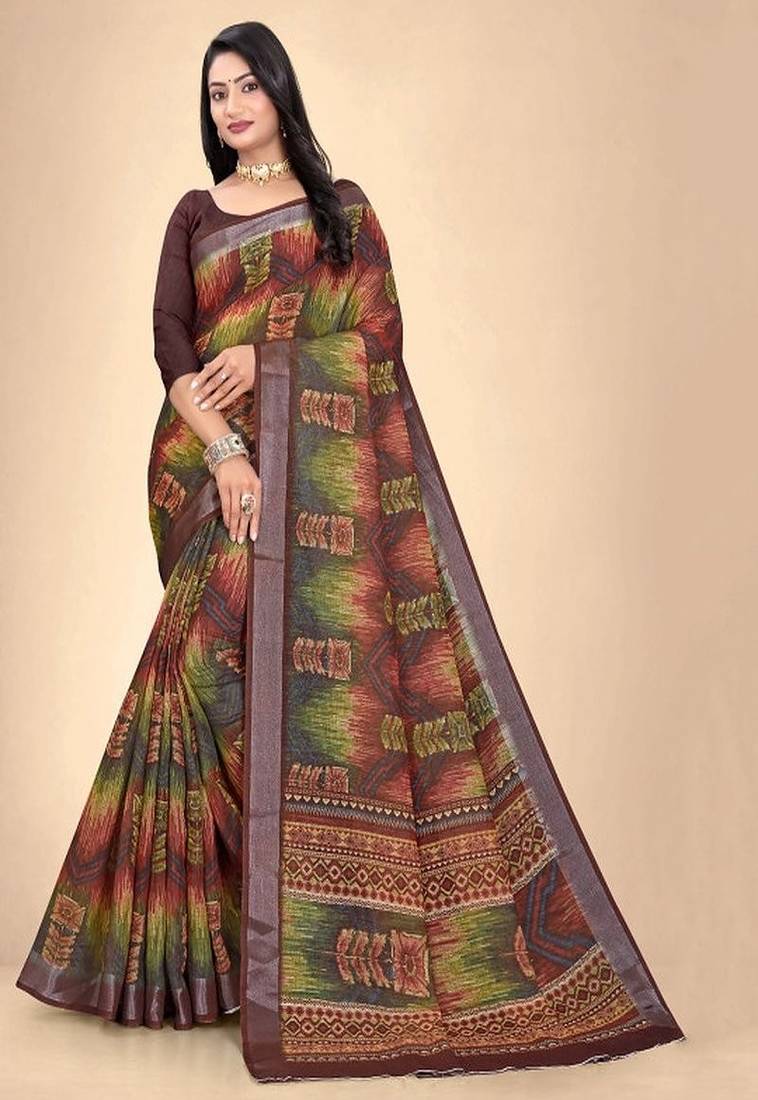 Zari pure cotton maheshwari saree