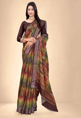 Zari pure cotton maheshwari saree 4