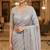 Embellished embroidered net heavy work saree