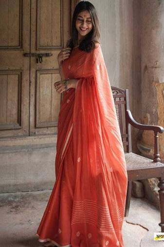 Ethnic motifs pure cotton saree