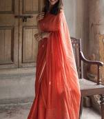 Ethnic motifs pure cotton saree