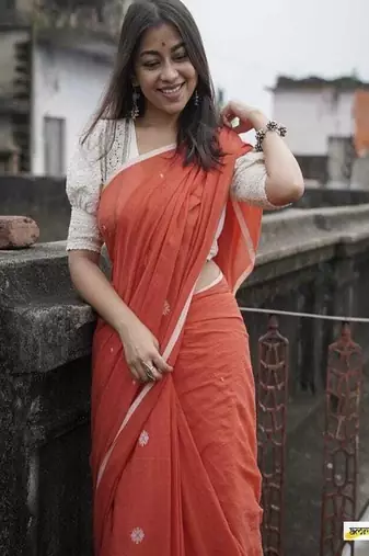 Ethnic motifs pure cotton saree