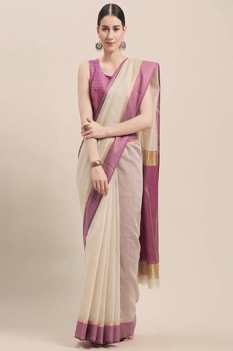 Zari pure cotton saree