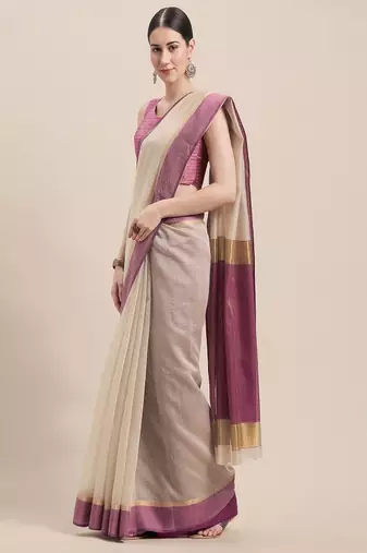 Zari pure cotton saree