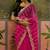 Embroidered saree with unstitched blouse