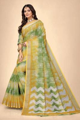 Printed pure cotton maheshwari saree 2