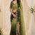 Embellished embroidered pure georgette designer saree
