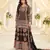 black crepe silk farshi salwar suit with aari work design