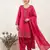 hot pink silk blend salwar suit with sequin design