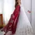 white georgette embroidered anarkali suit set with dupatta
